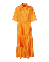 La DoubleJ The J Dress Solid Orange DRE0435SIL001ORA0004