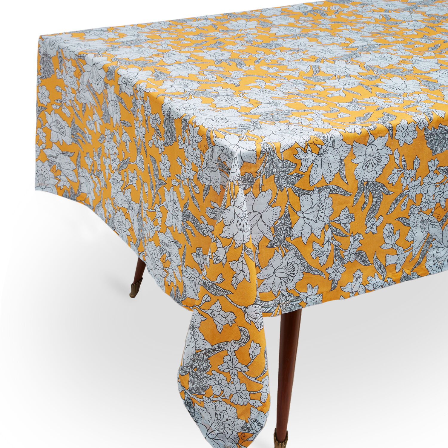 Shop La Doublej Medium Tablecloth (180x280) In Lilium Zafferano