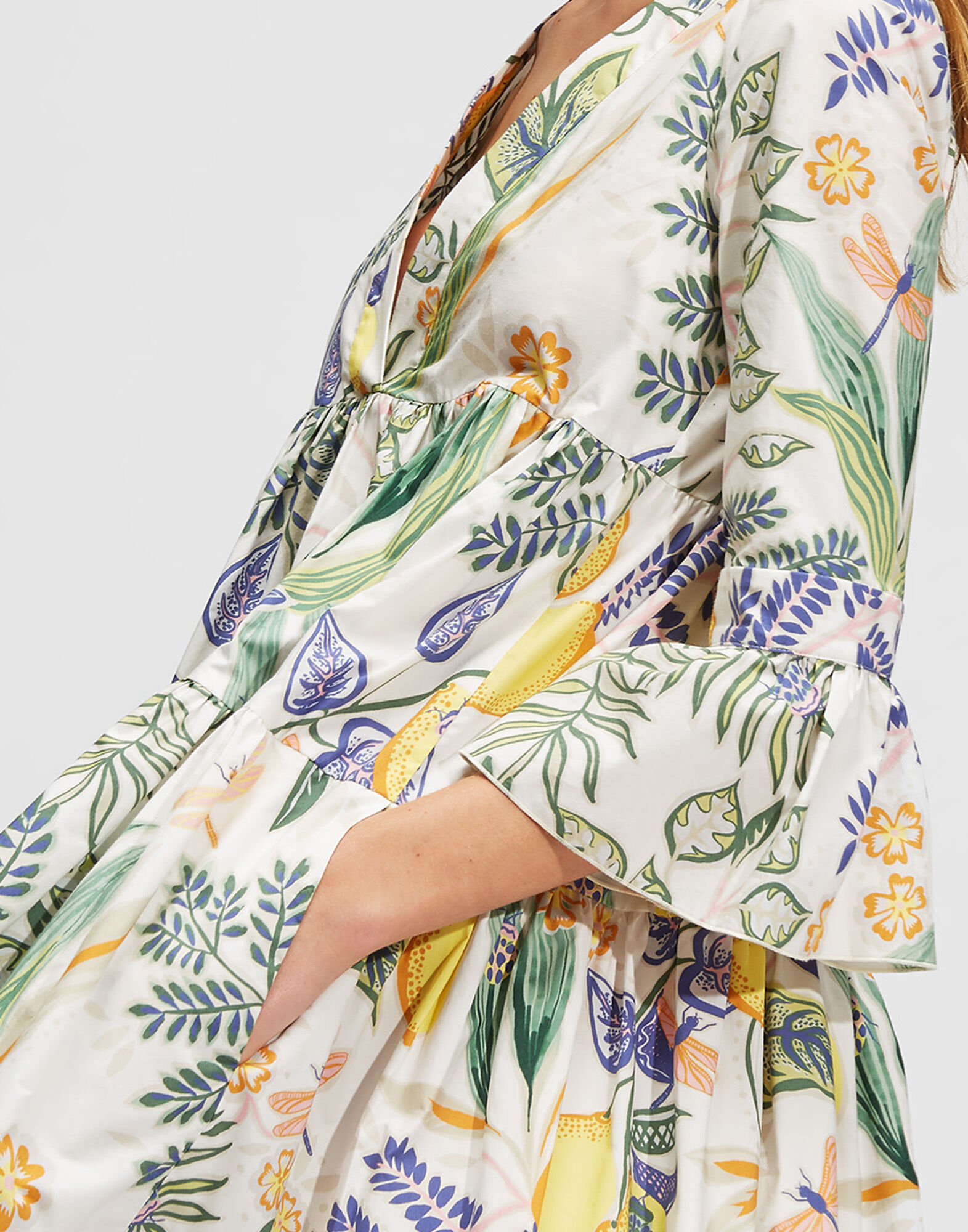 LaDoubleJ Short Jennifer Jane Dress Botanical DRE0164COT001BOT0001