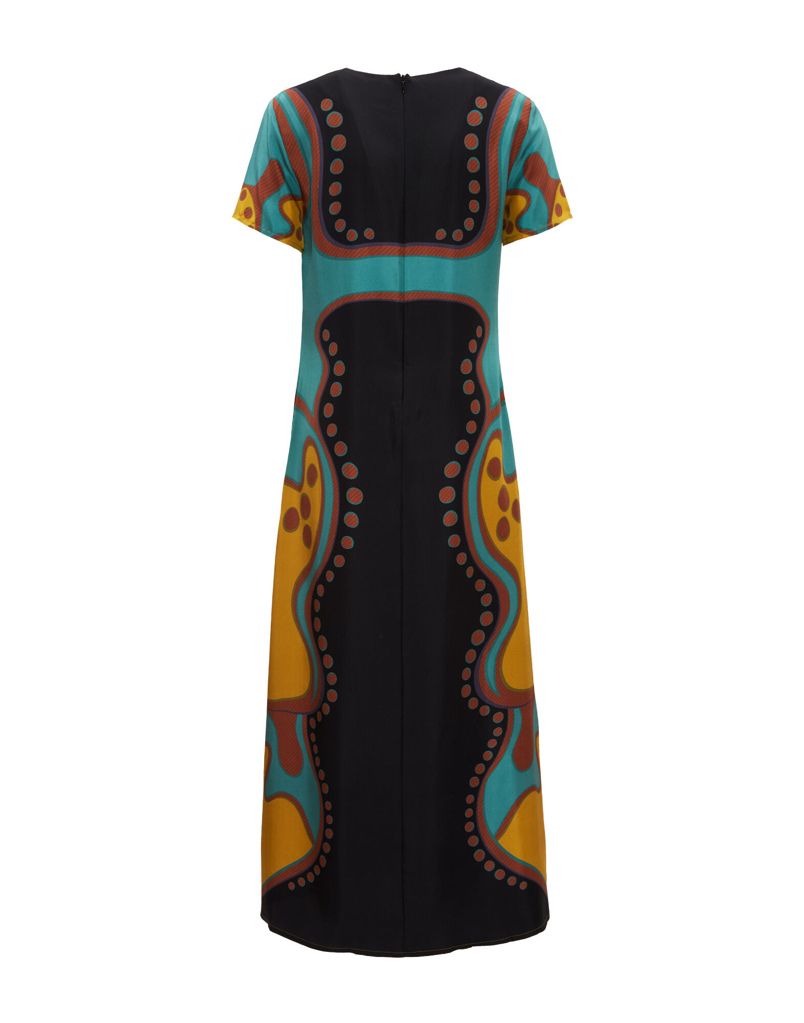 La DoubleJ Swing Dress Spritz Plac&eacute;e Black DRE0128SIL006SPR04BL01