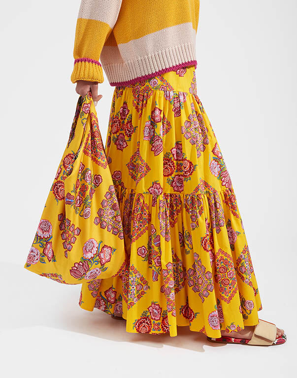 La DoubleJ Shopping Bag Cowgirl Giallo BAG0029FOD001COW0003