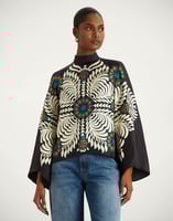 La DoubleJ Make An Exit Top La DoubleJ Make An Exit Top Mix Tiles Placée Black TOP0117SIL006MIX01BL01