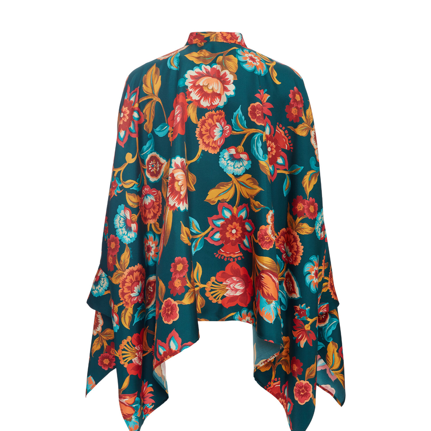 La Doublej Foulard Shirt In Hottie Emerald