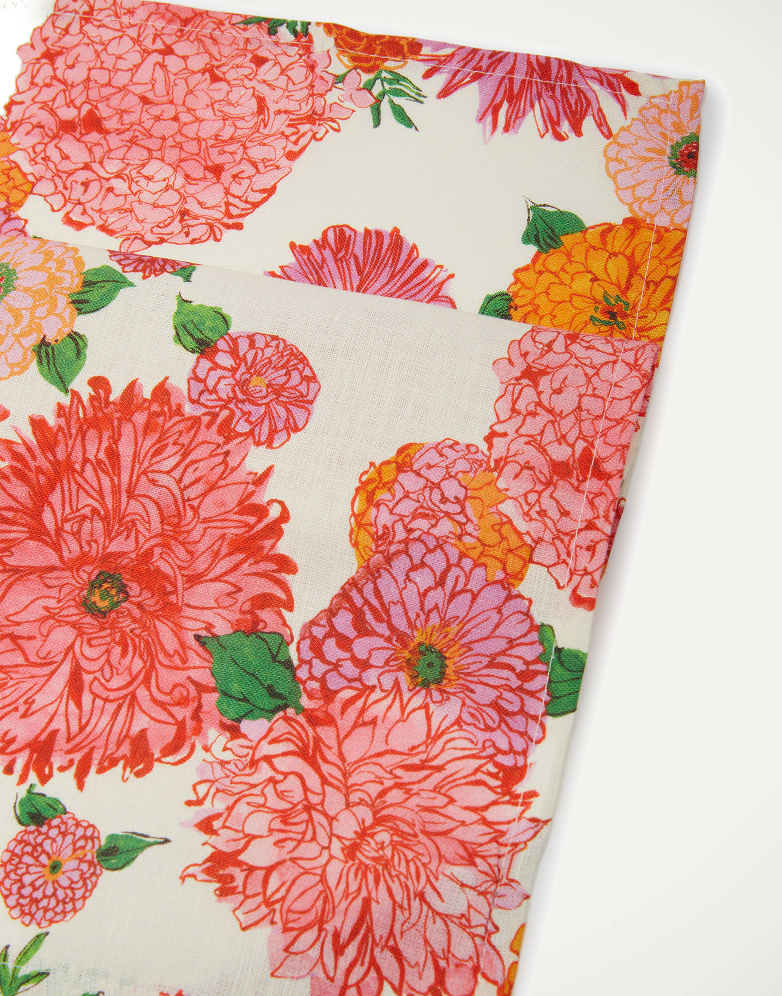 La DoubleJ Large Napkins Set Of 2 Bright Blooms Small NAP0006LIN005BRB0002