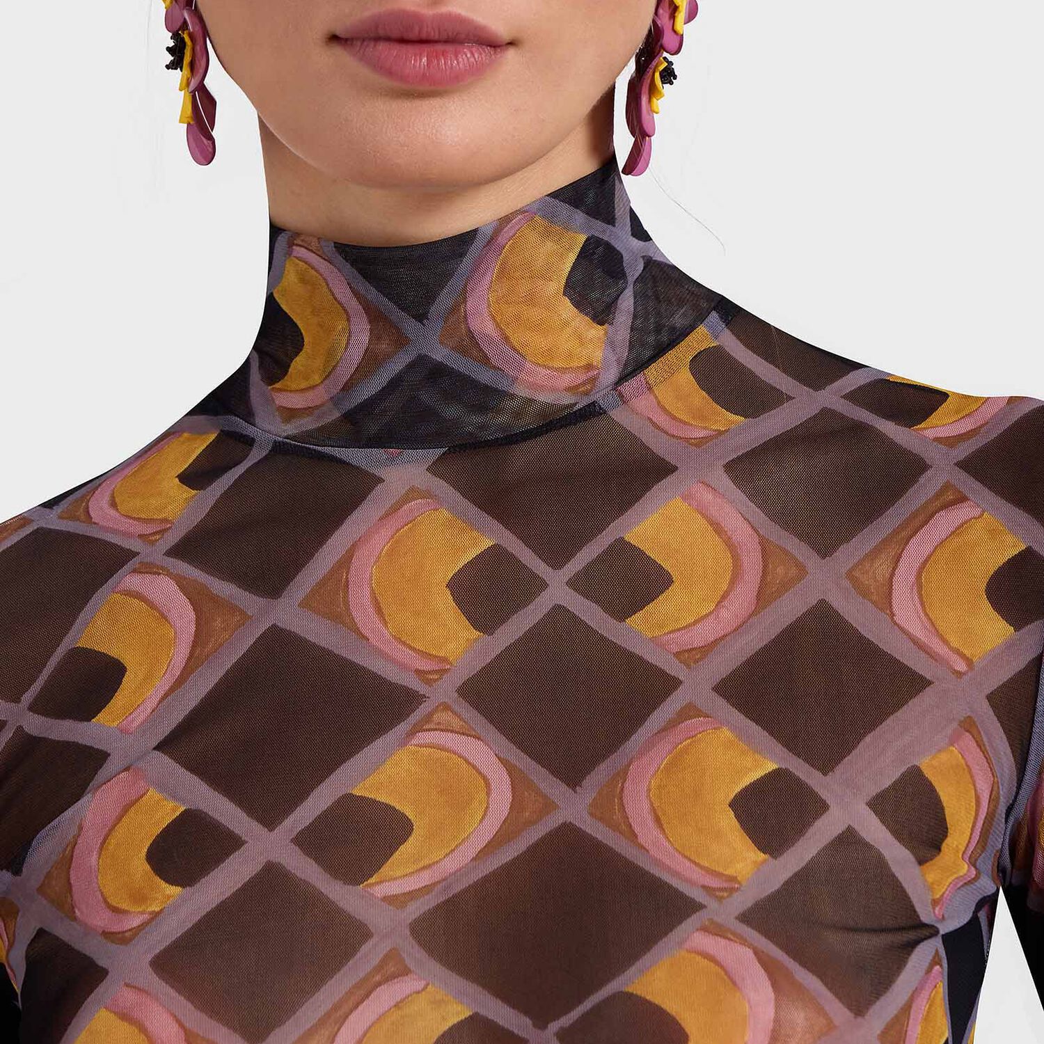 La Doublej Turtleneck In Half-light Black