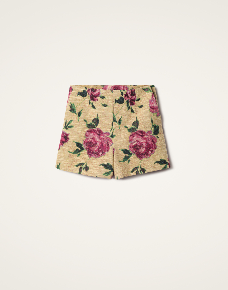 La DoubleJ Margarita Shorts La DoubleJ Margarita Shorts Roses Light Beige TRO0112COT069ROS06BR01