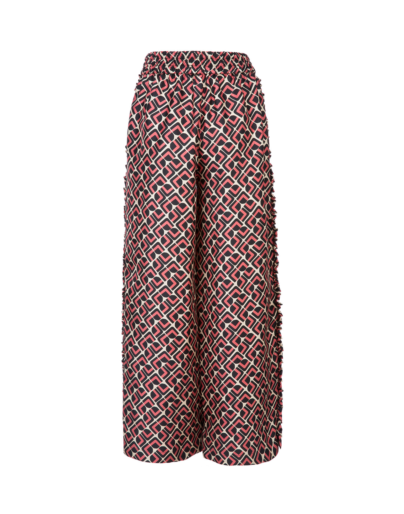 LaDoubleJ Ruffle Pants Domino Rosa TRO0002SIL001DOM0001