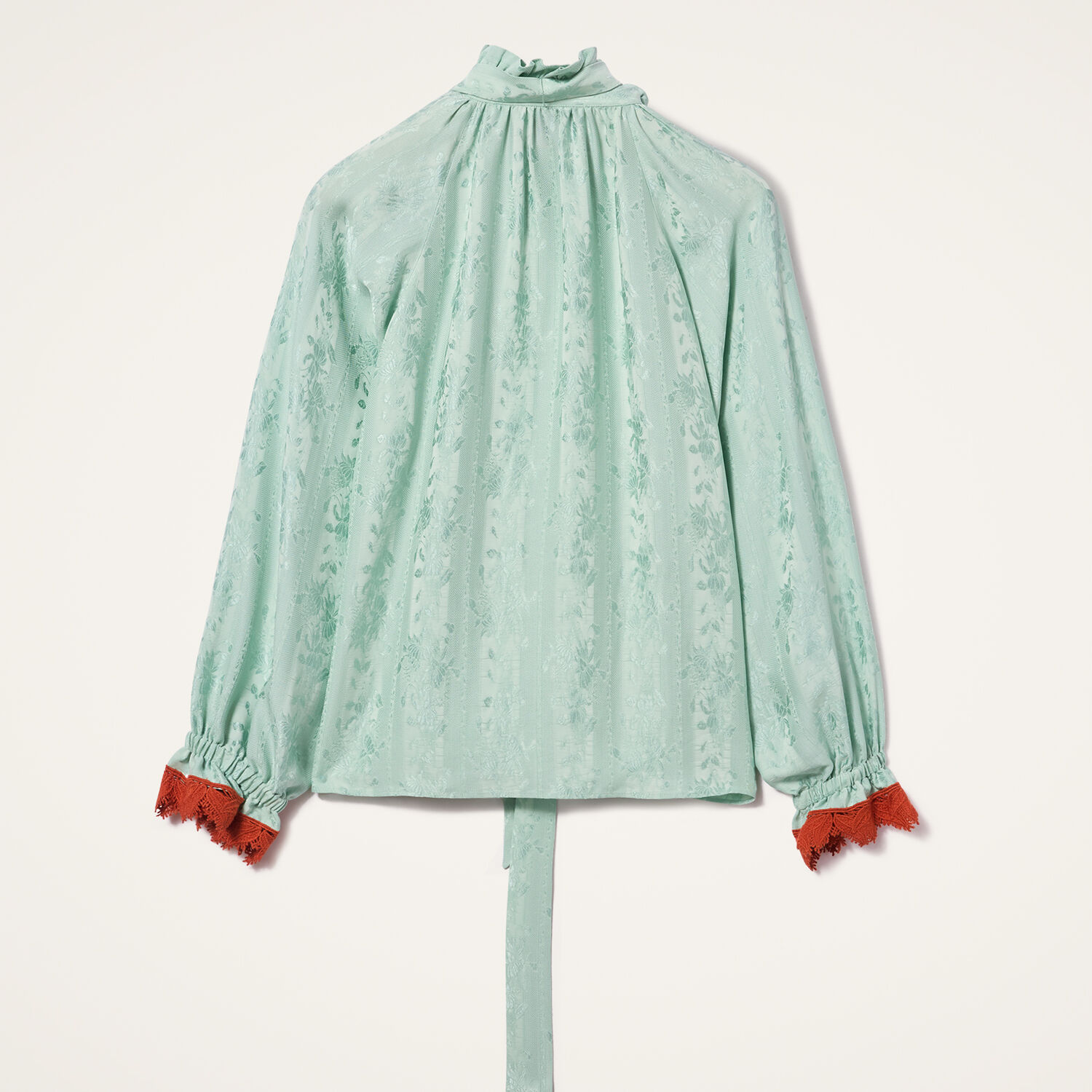 Shop La Doublej Cerere Blouse In Pekin Mint