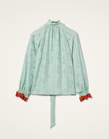 La DoubleJ Cerere Blouse La DoubleJ Cerere Blouse Pekin Mint SHI0132JCQ107PEK01GR11