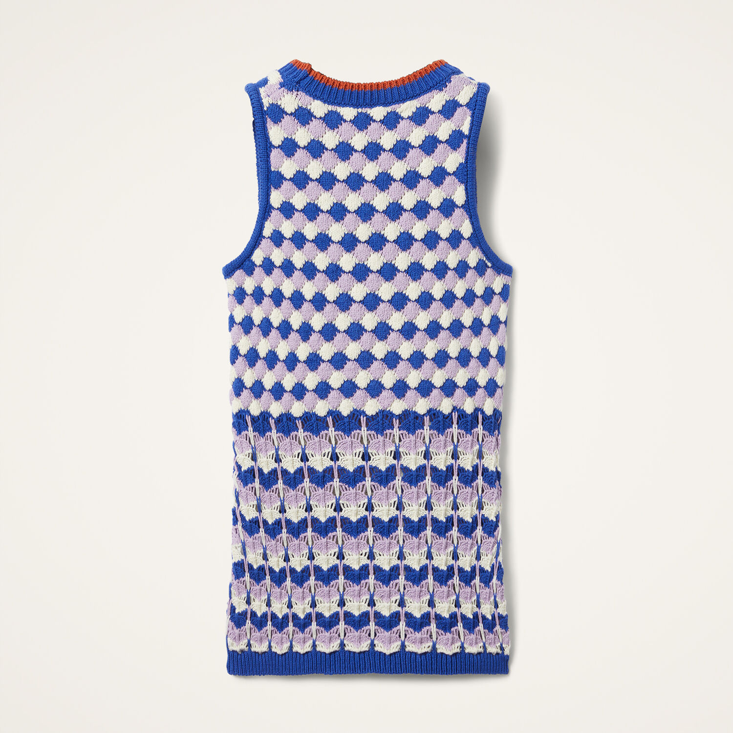 La Doublej Perry Street Top In Multicolor Violet & Blue
