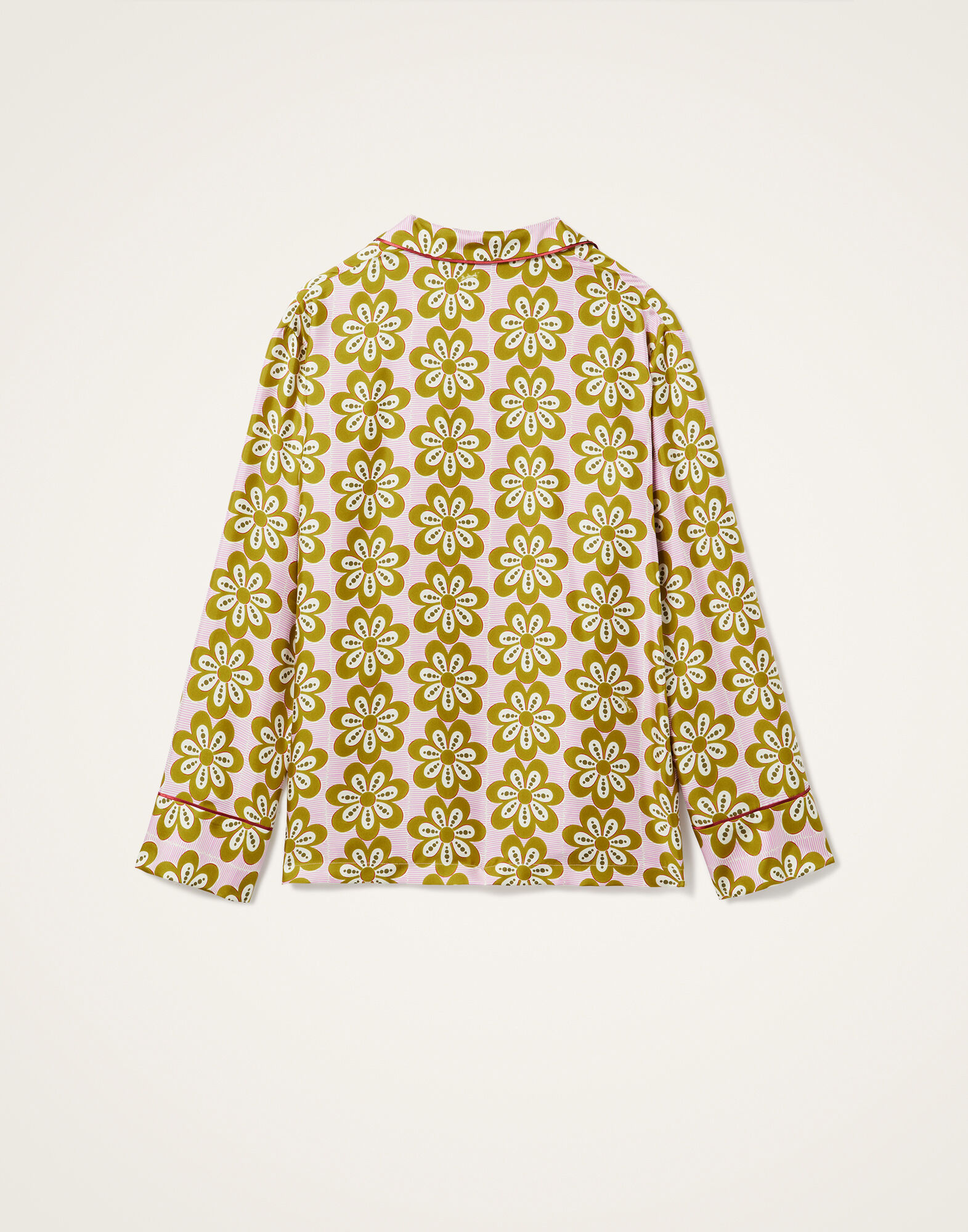 La DoubleJ Pajama Shirt Caper Pink SHI0077SIL001CEP01PI01