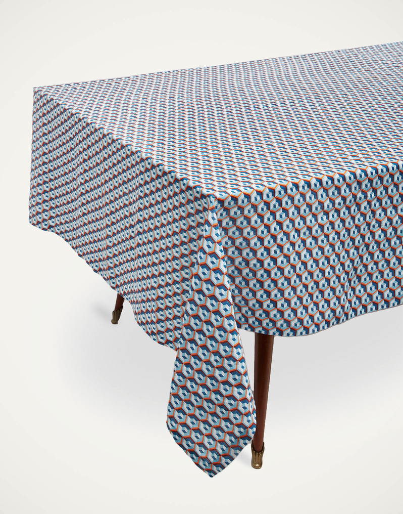 La DoubleJ Medium Tablecloth (180x280) La DoubleJ Medium Tablecloth (180x280) Cubi Blu TBC0002LIN001CUB0004
