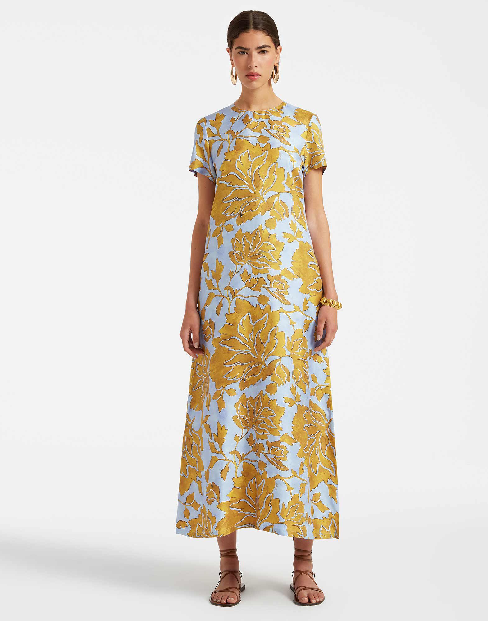 Light blue swing dress store