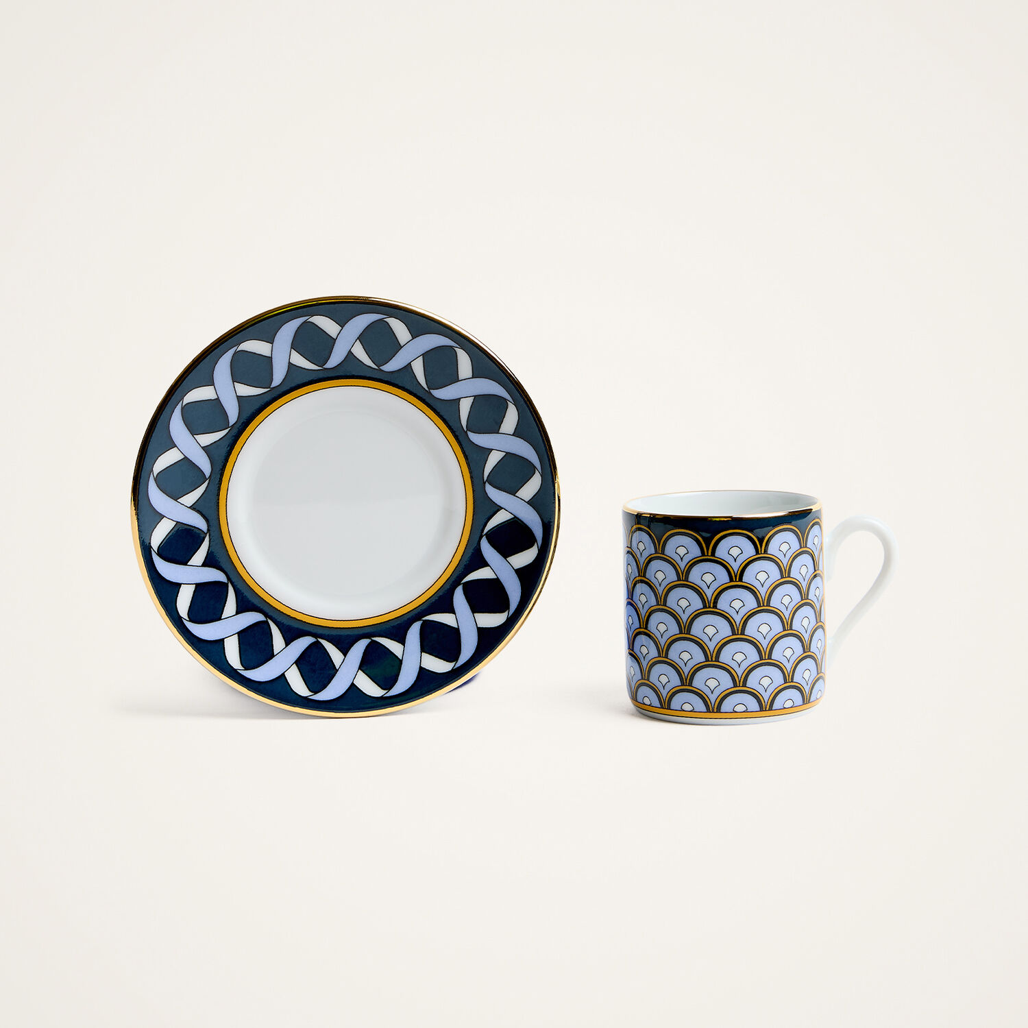 La Doublej Impero Espresso Cup Set Of 2 In Odysseus Midnight Blue