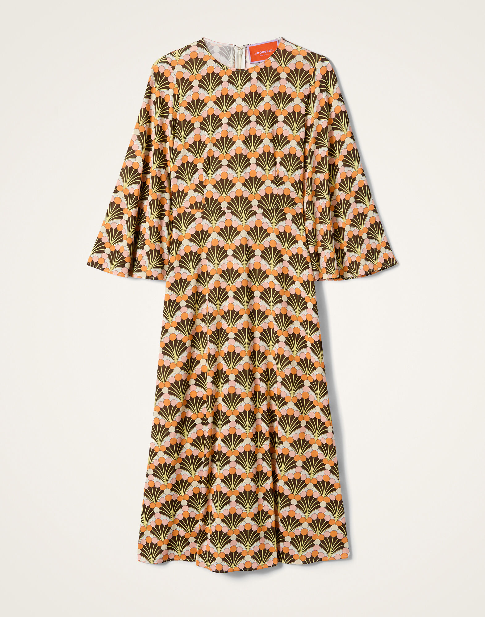 La DoubleJ Sorella Dress Florette Fan Brown DRE0179JER027FLF02BR02