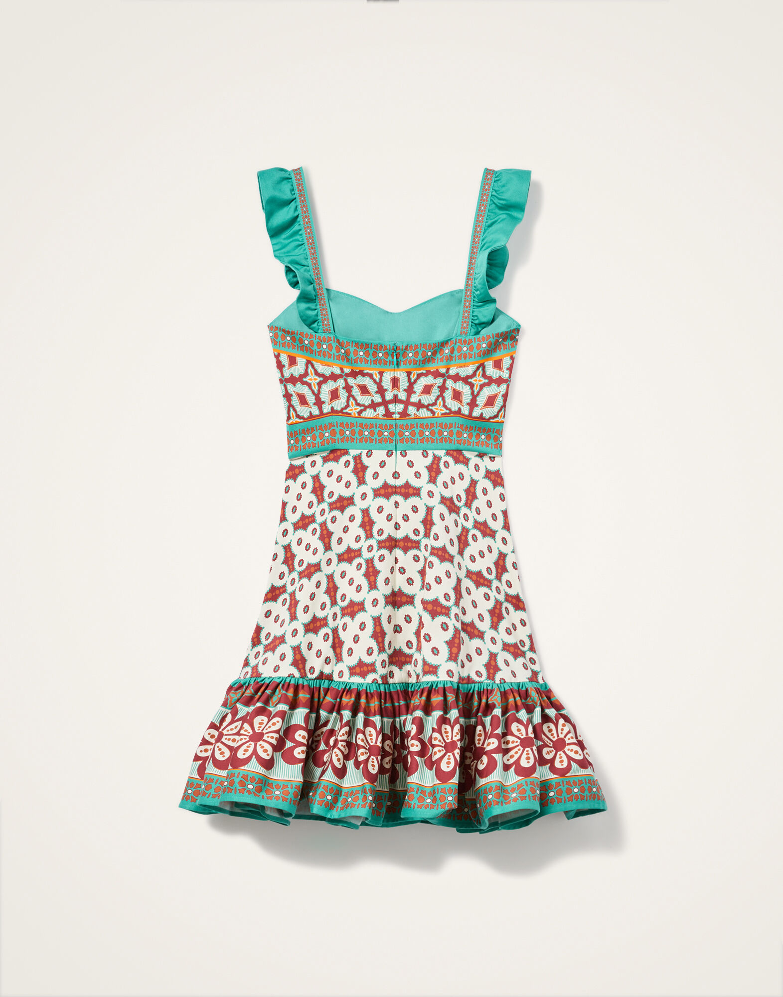 La DoubleJ Mini Gingerbread Dress Pagoda Plac&eacute;e Rust DRE0859COT037PAG01OR04