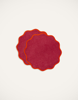 La DoubleJ Cloud Placemat Set Of 2 La DoubleJ Cloud Placemat Set Of 2 Rainbow Raspberry TBM0003LIN006RAI0029