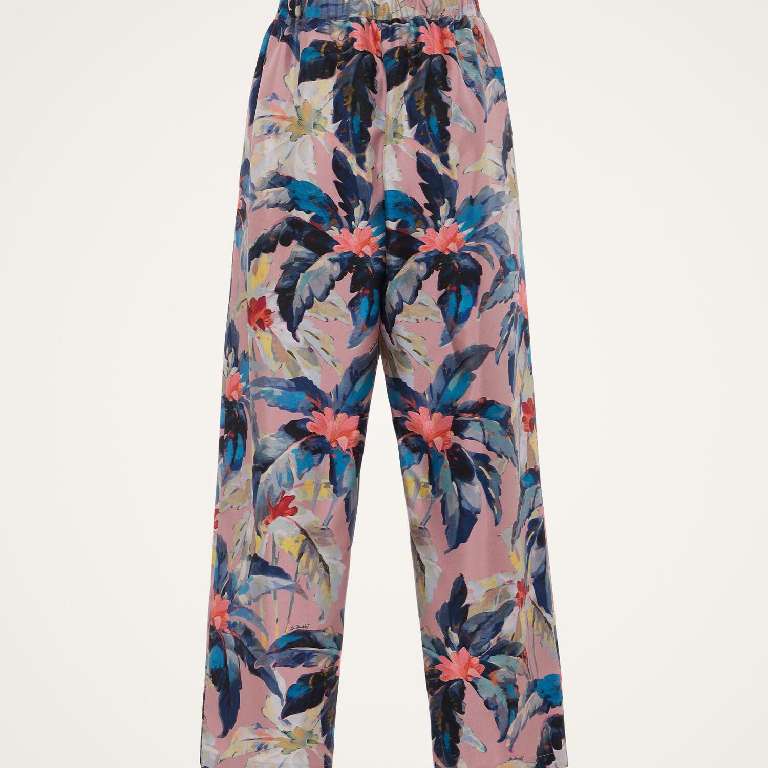 La Doublej Floral-print Wide-leg Trousers