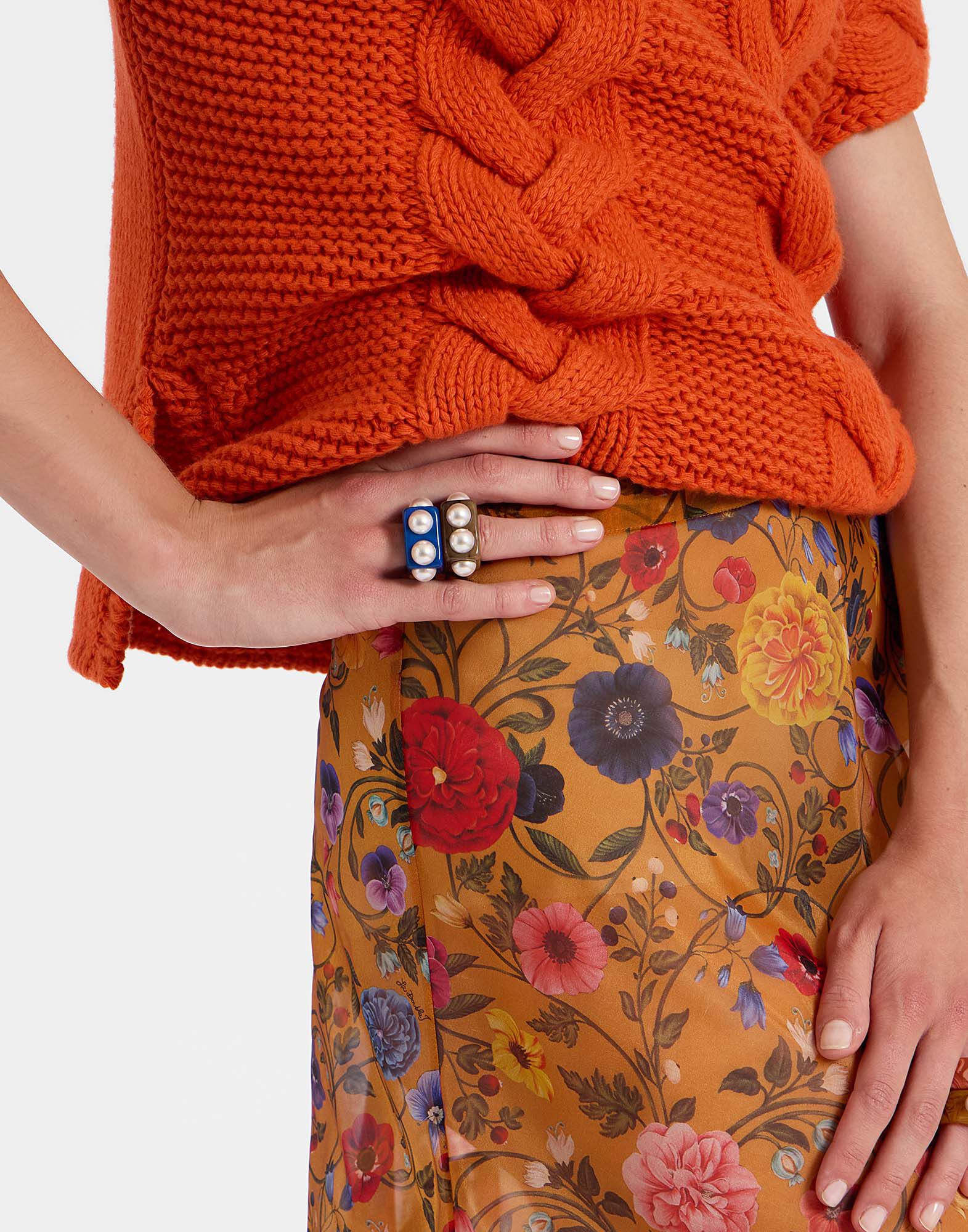 La DoubleJ Charlotte Skirt Botticelli Rust SKI0131ORG001CEL01OR04