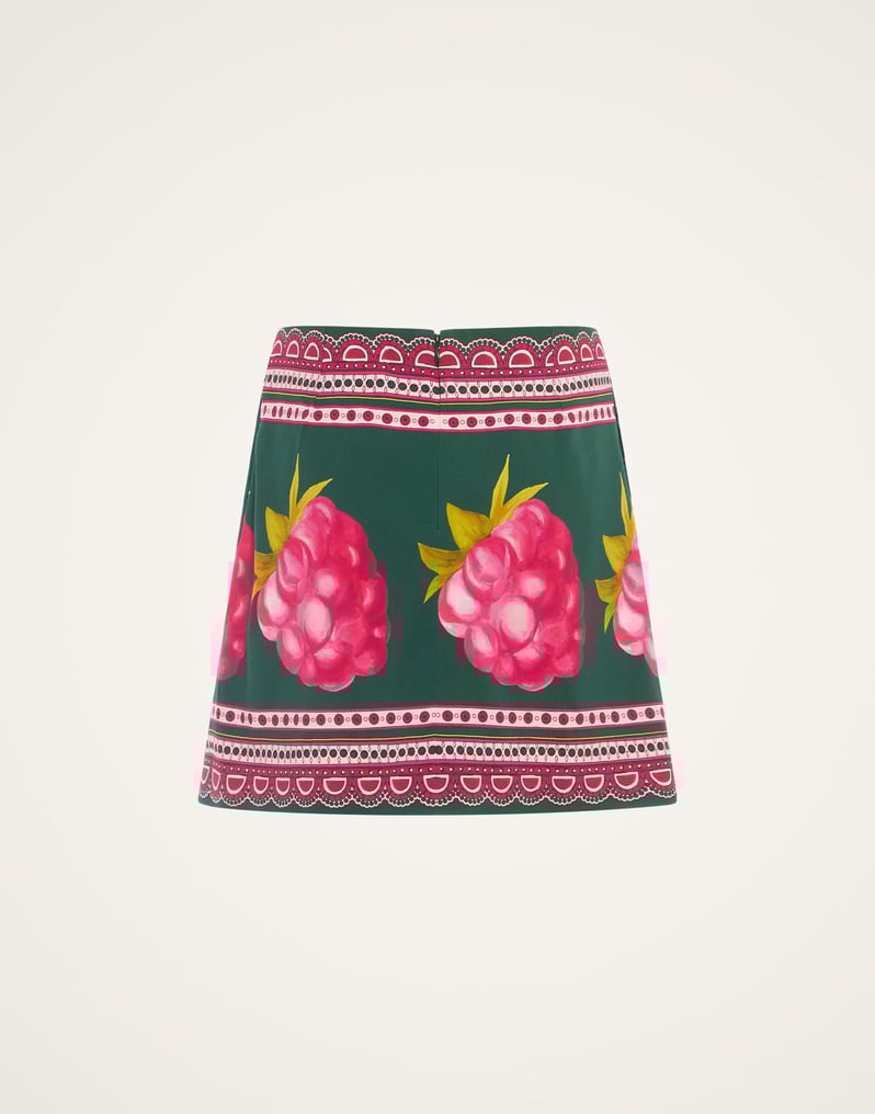 La DoubleJ Foulard Mini Skirt La DoubleJ Foulard Mini Skirt Lampone Placée Emerald SKI0110VIS011FMB06GR04