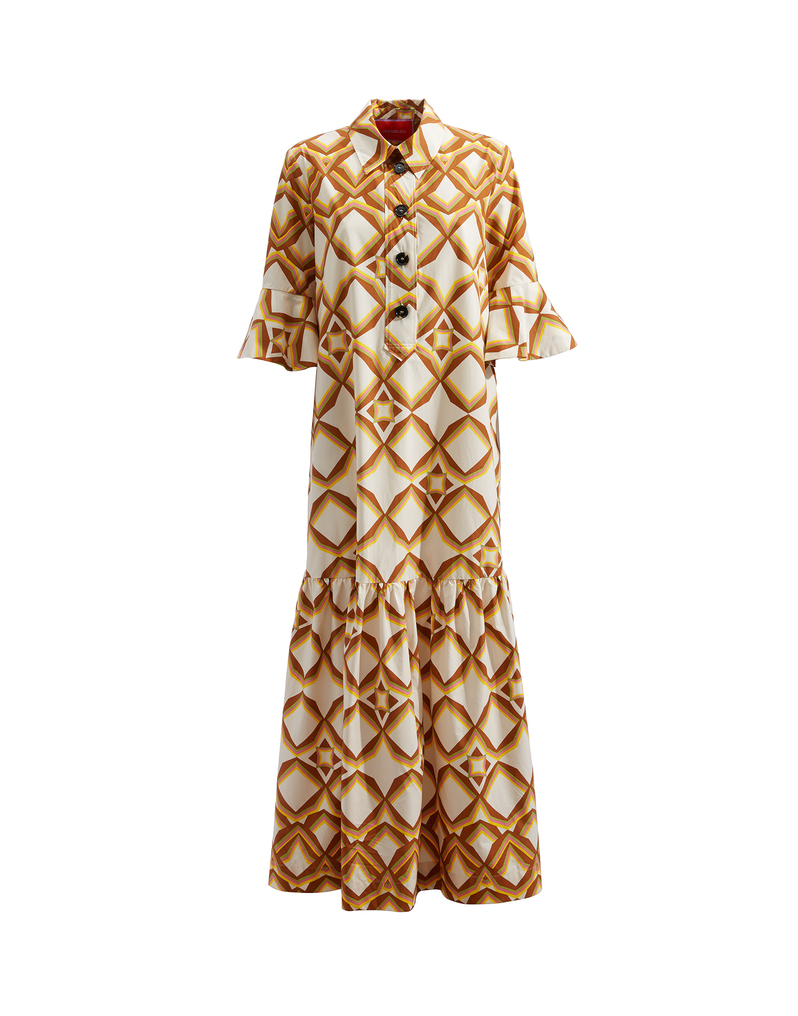 La DoubleJ Artemis Dress La DoubleJ Artemis Dress Diamonds Giallo DRE0176COT001DIA0002