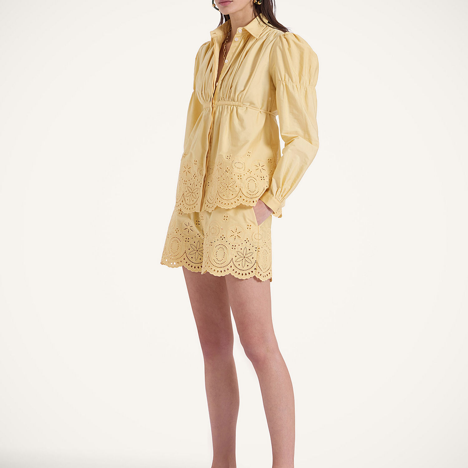 La Doublej Franca Shirt In Eclipse Light Yellow