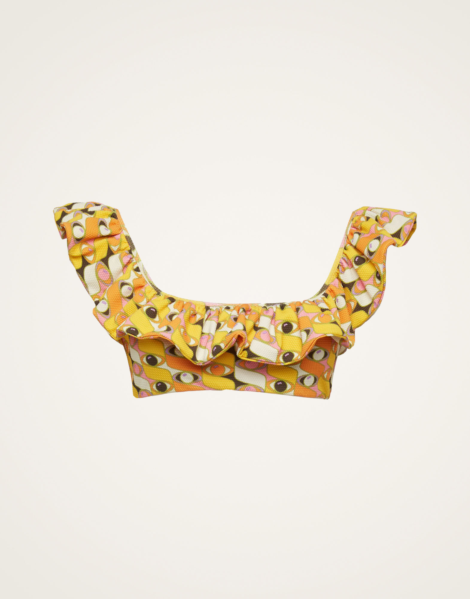 La DoubleJ Ruffle Bikini Top Third Eye SWI0022LYC002THE0001