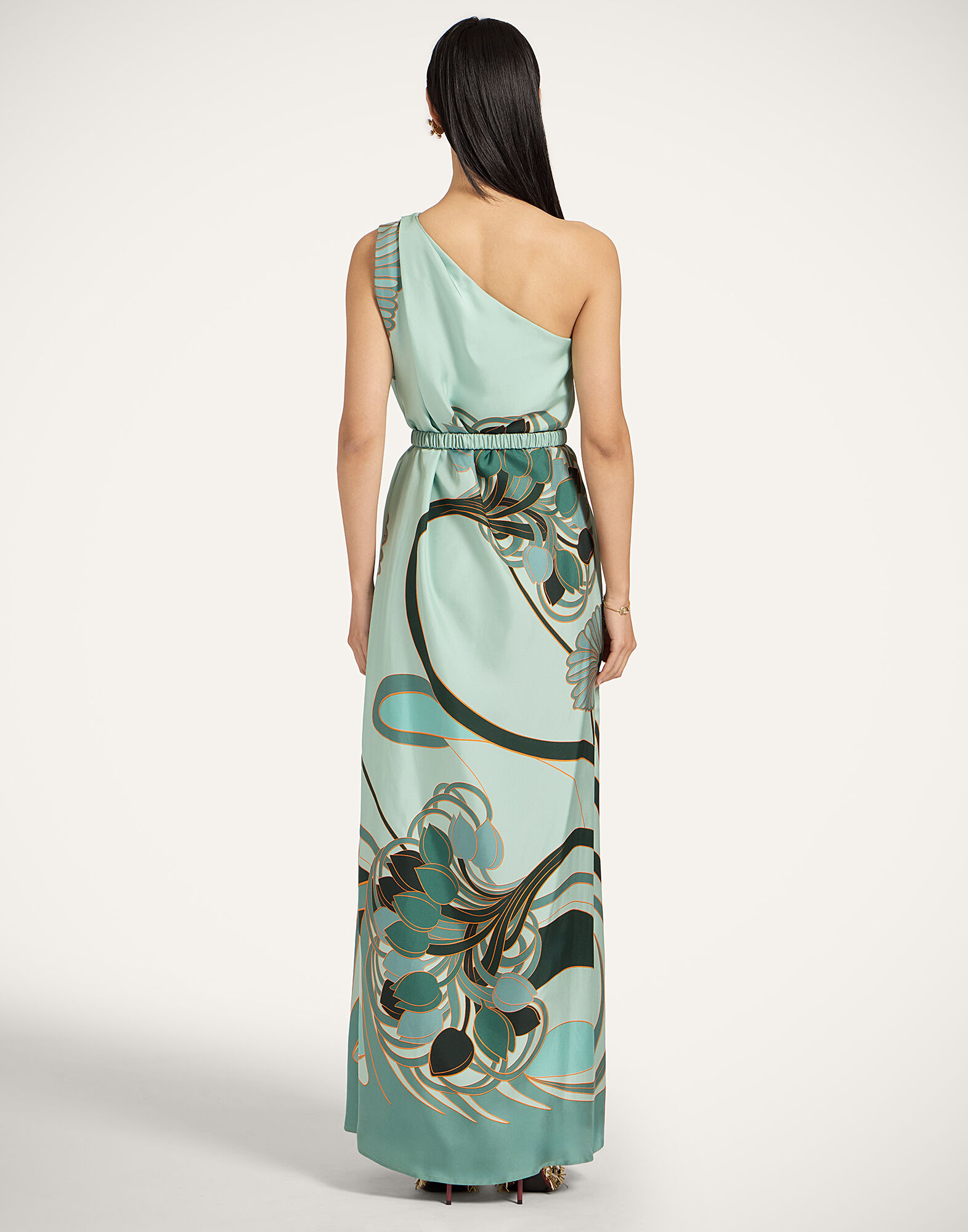 La DoubleJ Roy Dress Blooming Tulip Plac&eacute;e Mint DRE0304SIL026BTU01GR11