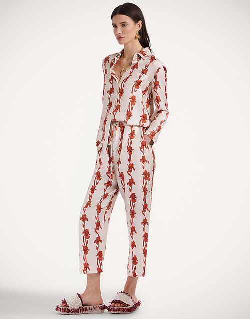 La DoubleJ Drawstring Pants Mini Iris Dark Orange TRO0053SIL001IRS03OR03