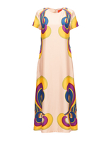 La DoubleJ Swing Dress &#40;Plac&eacute;e&#41; Rainbow Swirl Rosa Plac&eacute;e DRE0128SIL006RAS0003
