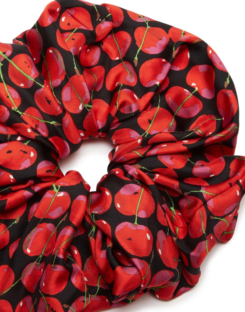 La DoubleJ Giga Scrunchie La DoubleJ Giga Scrunchie Black Cherries SCR0003SIL001CHY0003