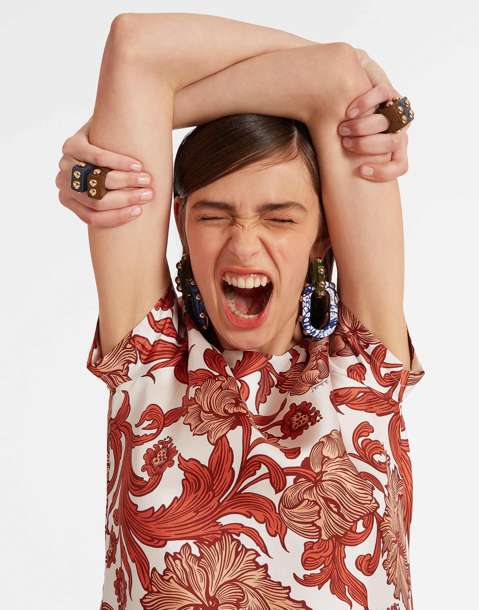 La DoubleJ Swing Dress Reef White DRE0001SIL001REE01WH01