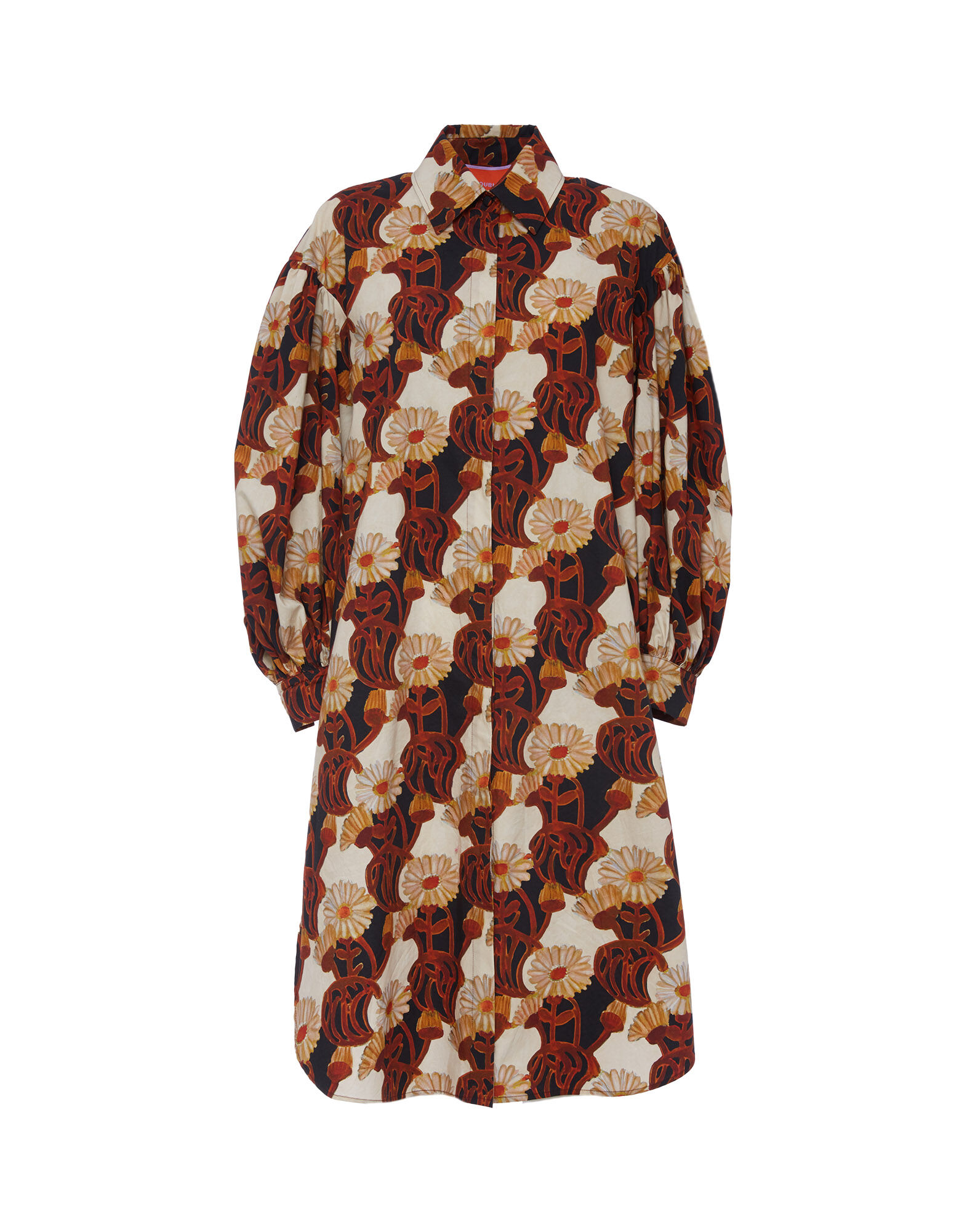 La DoubleJ Big Shirt Dress White Gerber DRE0278COT001GER0003