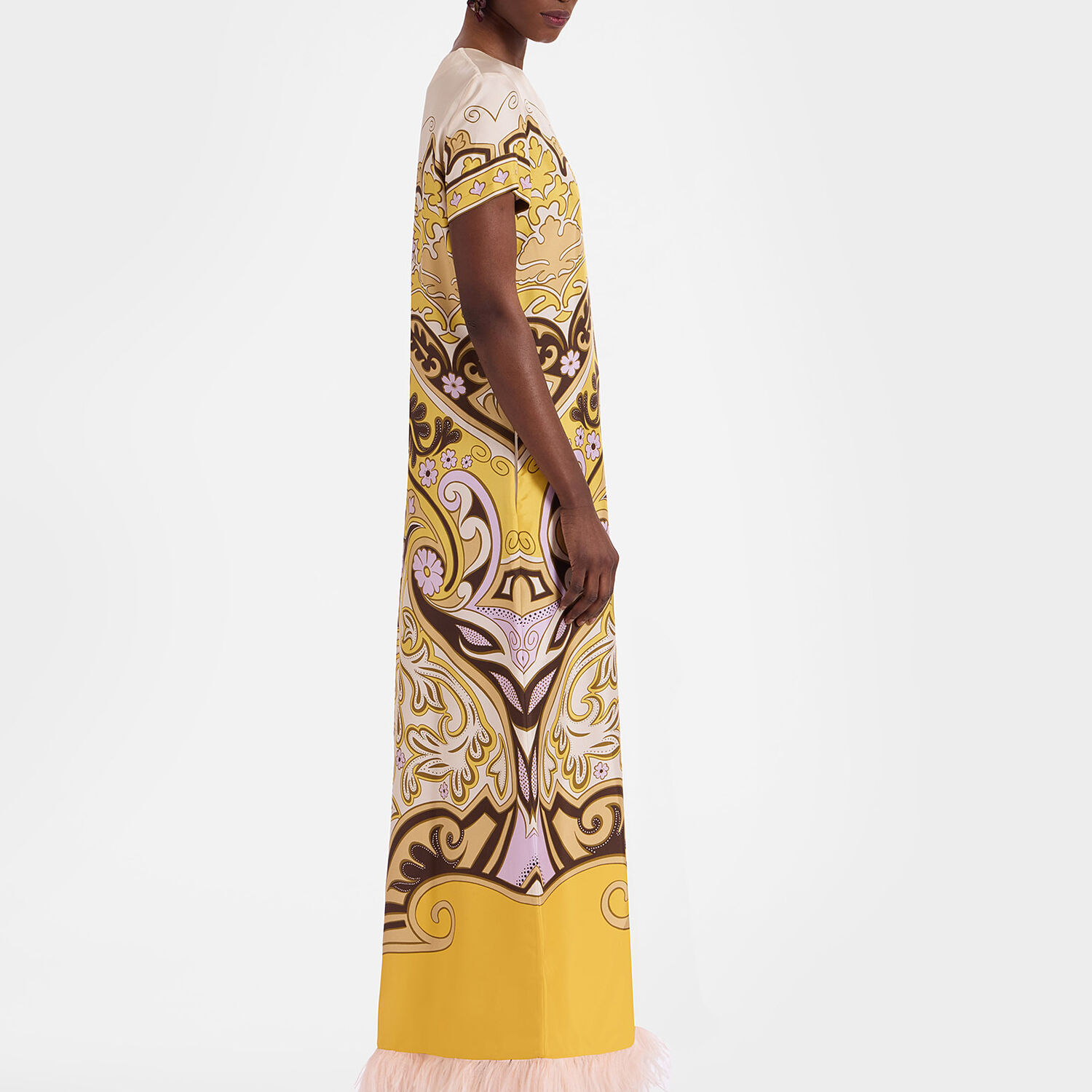 La Doublej Swing Dres In Spells Placée Yellow