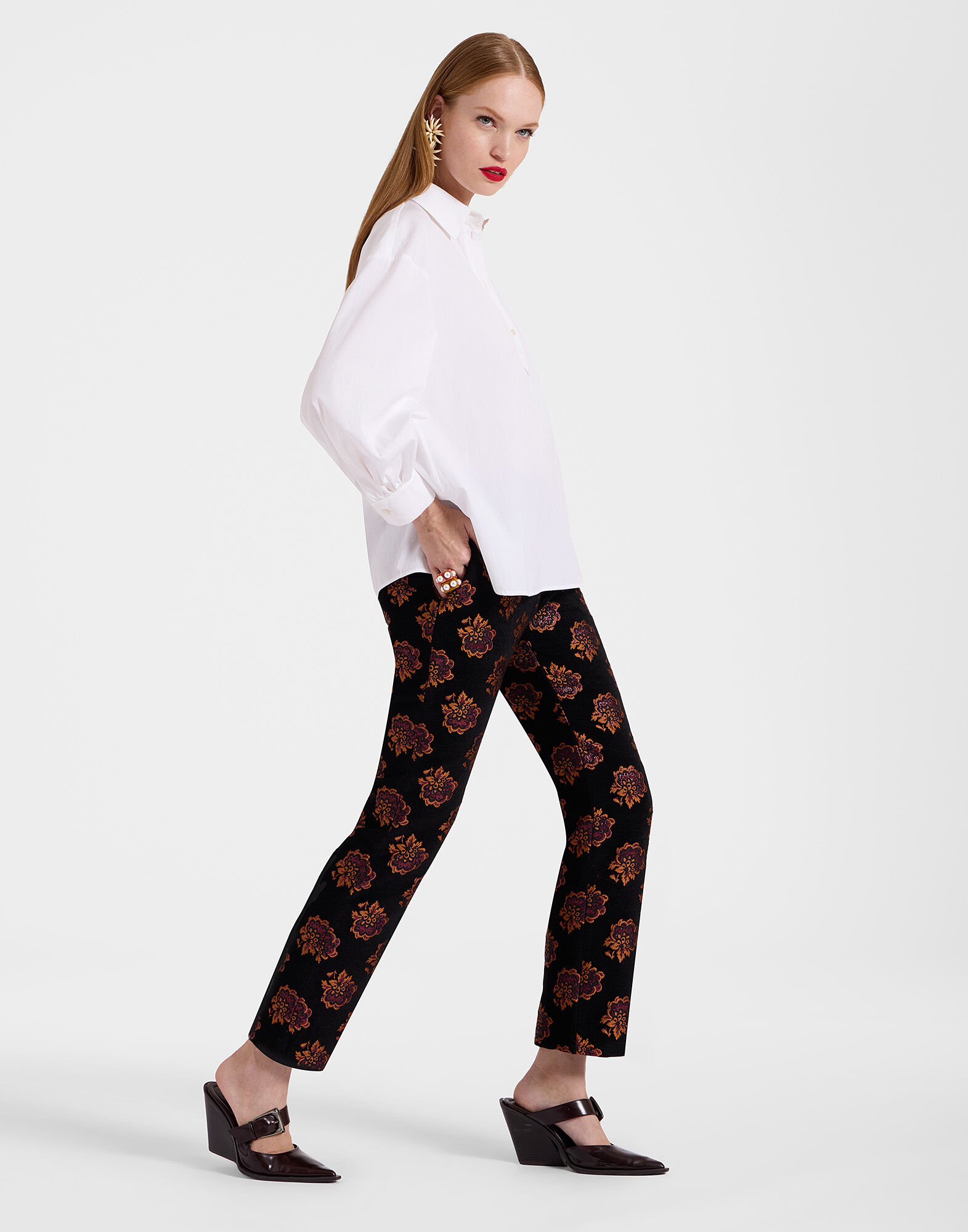 La DoubleJ Poet Shirt Solid White Smoke SHI0055COT001AVO0004