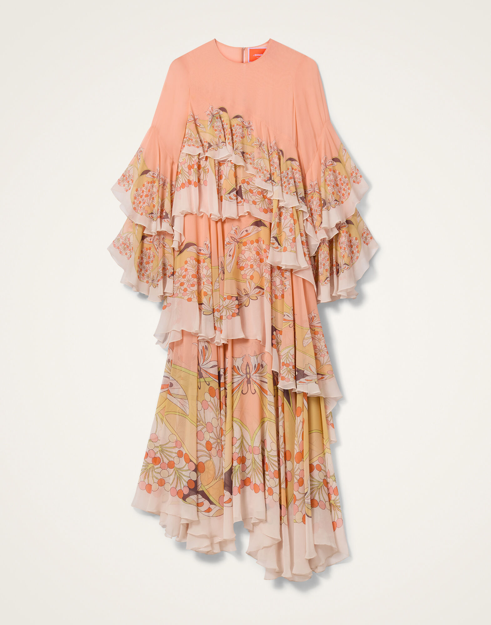 La DoubleJ Naiad Dress Florette Plac&eacute;e Pale Pink DRE0858SIL014FLO08PI02