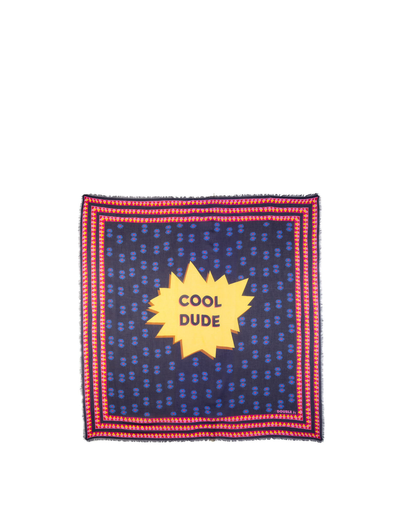 LaDoubleJ Square Scarf Margherita SCA0006MOC001MRG0001