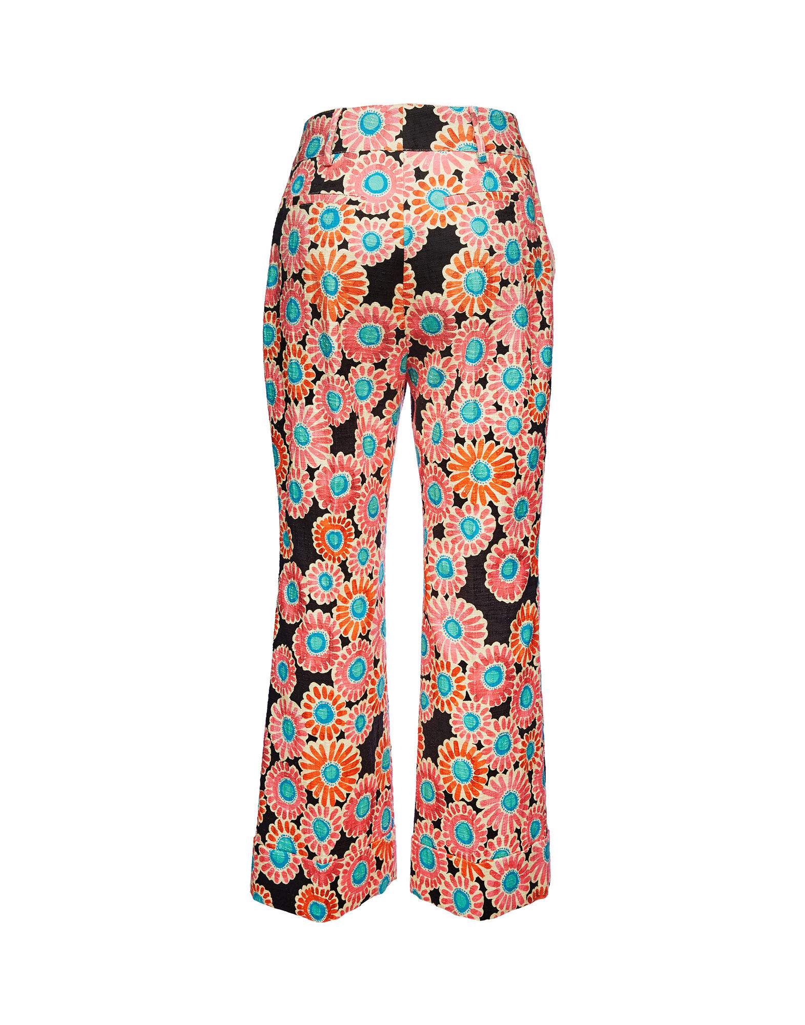 La DoubleJ Hendrix Pants Crazy Daisy Black TRO0014COT005DAY0002