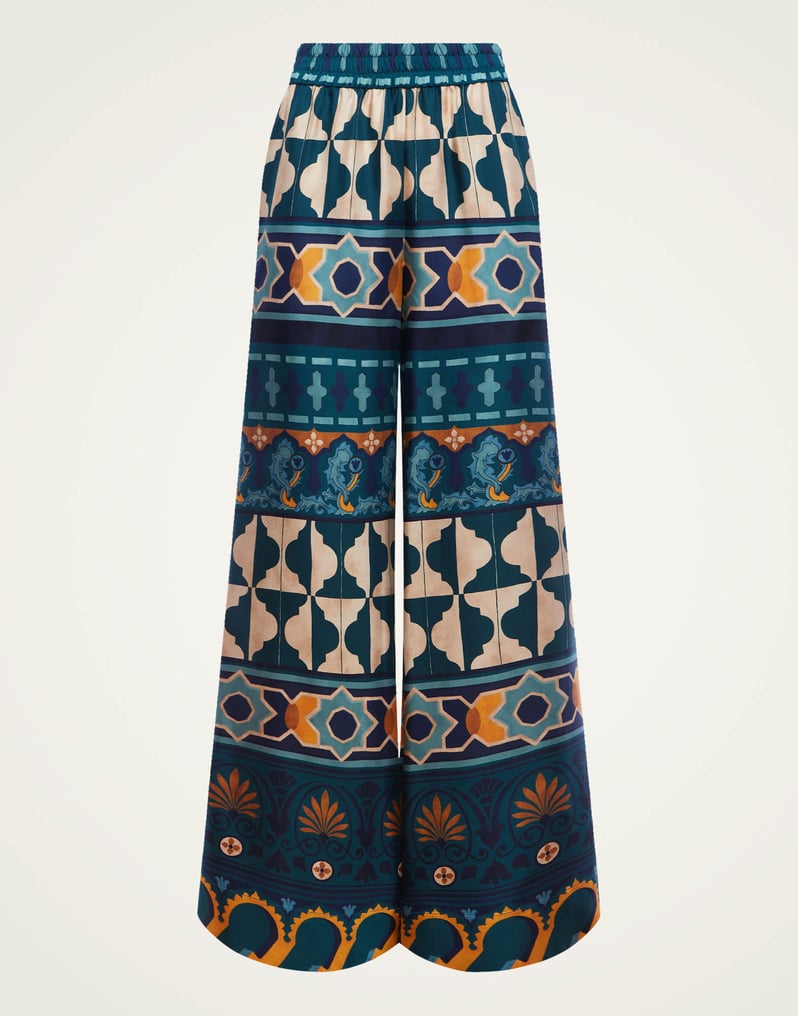 La DoubleJ Palazzo Pants La DoubleJ Palazzo Pants Casareale Placèe Emerald TRO0003SIL001REA01GR04