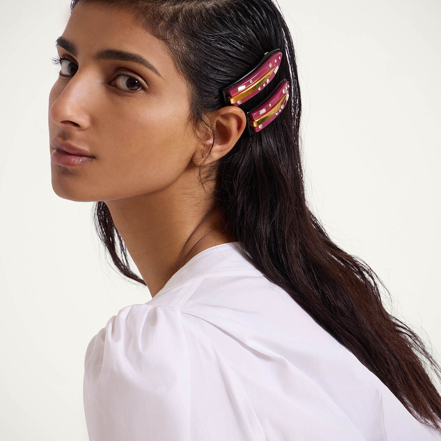 Shop La Doublej Jazzy Salon Clip In Solid Purple