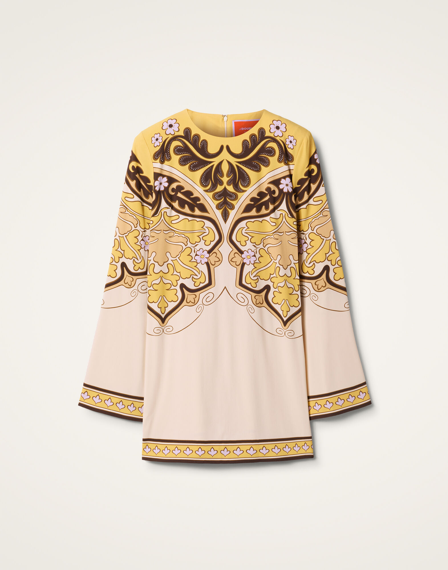 La DoubleJ Mini Supreme Swing Dress Spells Plac&eacute;e Yellow DRE0619VIS011SPE01YE02