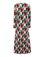 LaDoubleJ Long Sleeve Swing Dress LaDoubleJ Long Sleeve Swing Dress Farfalle Rosso DRE0184VIS001FAR0004