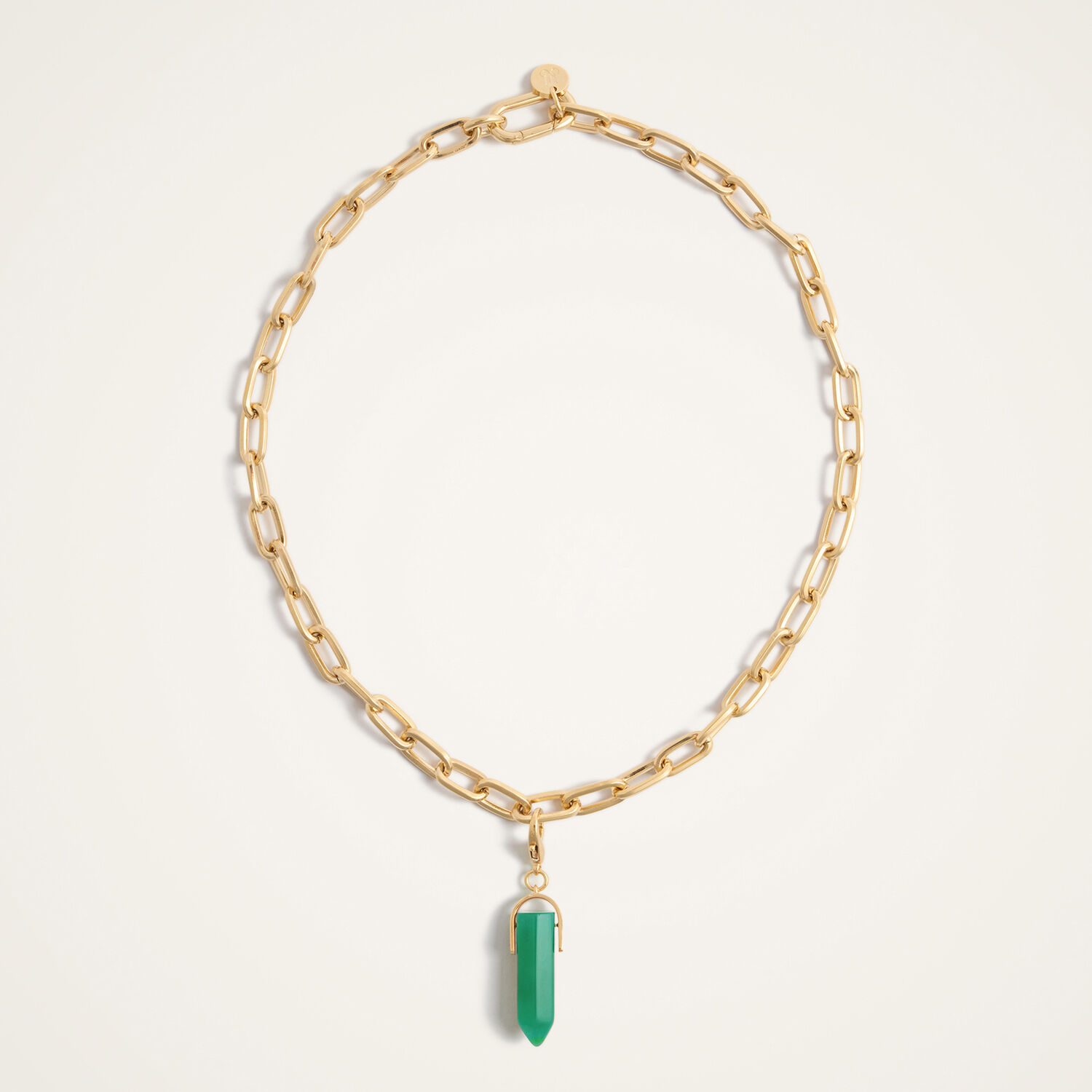  La Doublej Charms Women - Pillar Charm 24k Gold Plate & Aventurine One Size 60% Aventurine 40% Brass 