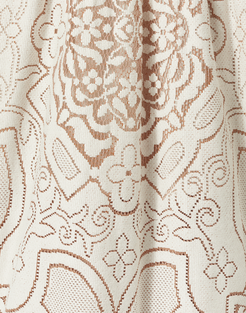 La DoubleJ Lacey Visconti Dress La DoubleJ Lacey Visconti Dress Solid White Smoke DRE0633EMB006SOLIDWH02
