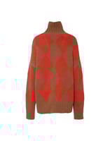 La DoubleJ Argyle Sweater La DoubleJ Argyle Sweater Camel/Orange PUL0091KNI064VAR0123