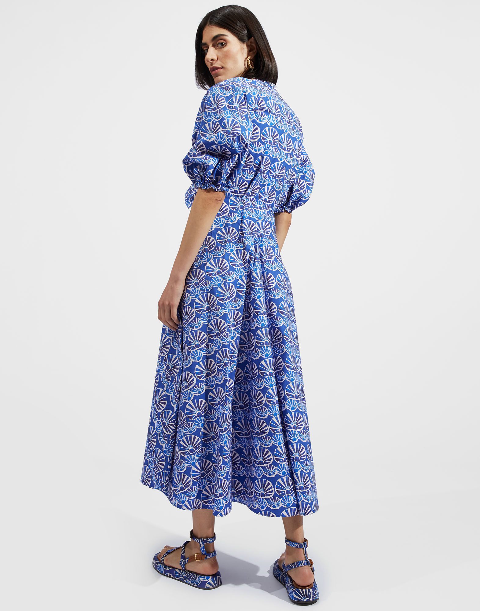 La DoubleJ Peek-A-Boo Dress Conchiglie DRE0356COT001COH0001