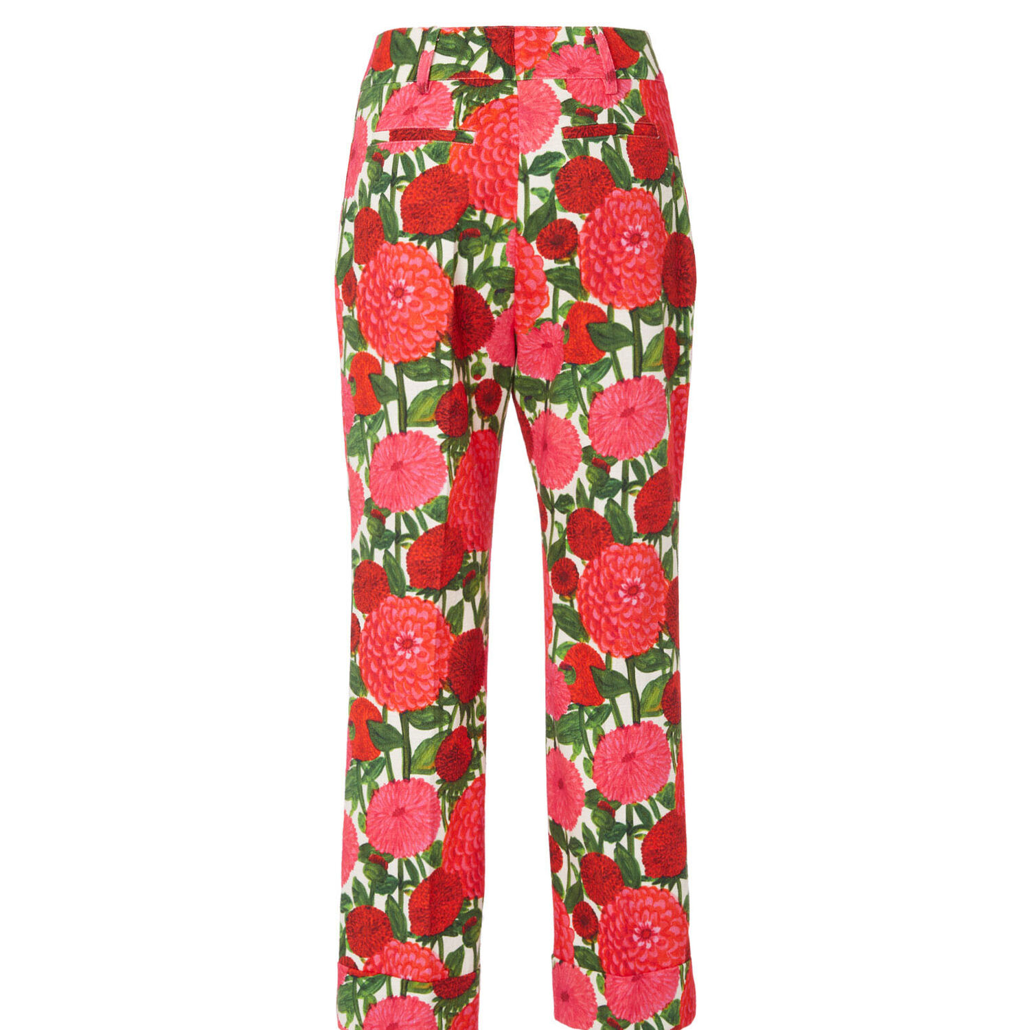 Shop La Doublej Hendrix Pants In Pink Dahlias