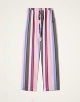 La DoubleJ Drawstring Pants La DoubleJ Drawstring Pants Stripes Multicolor Pink TRO0053COT078CLB22PI01