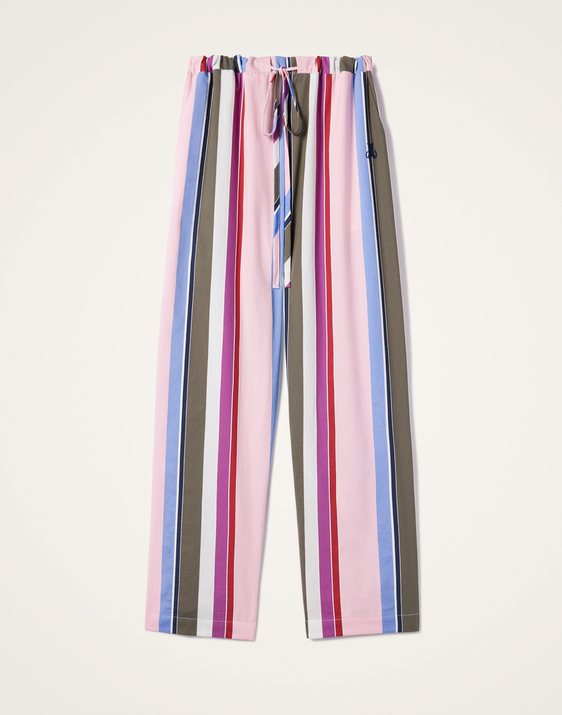 La DoubleJ Drawstring Pants La DoubleJ Drawstring Pants Stripes Multicolor Pink TRO0053COT078CLB22PI01
