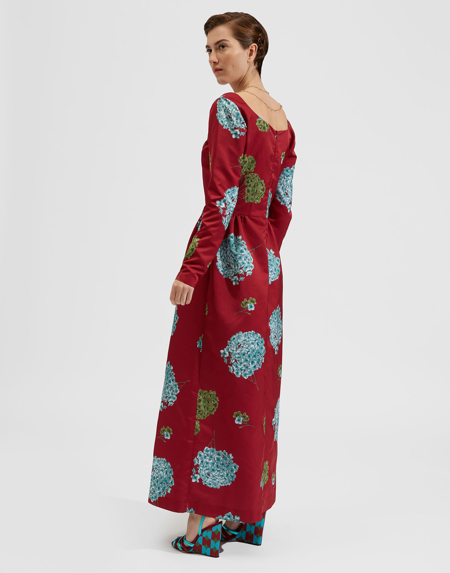 La DoubleJ Cheer Dress Ortensia Bordeaux DRE0431RAD001ORT0004